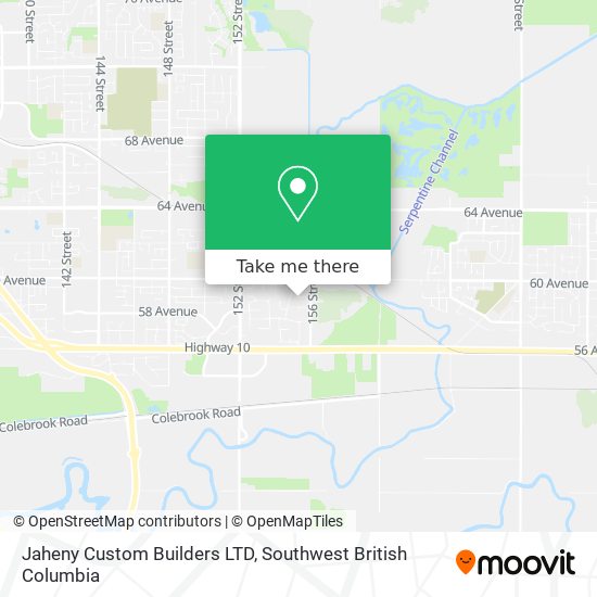 Jaheny Custom Builders LTD map