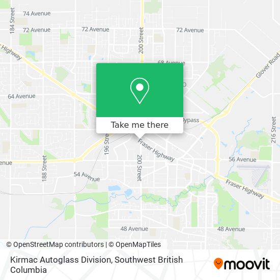 Kirmac Autoglass Division map