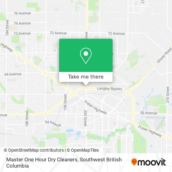 Master One Hour Dry Cleaners map
