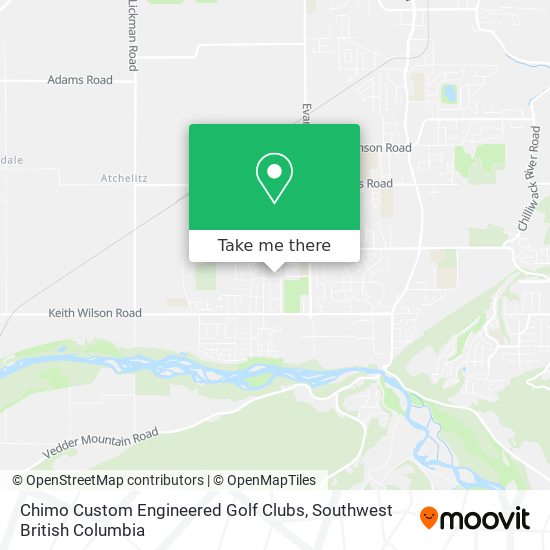 Chimo Custom Engineered Golf Clubs map
