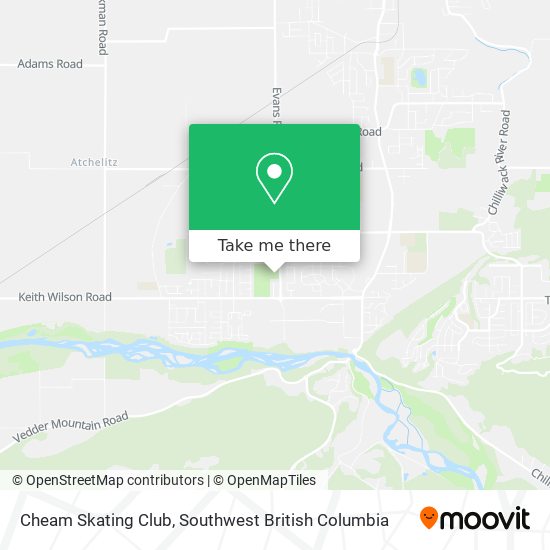 Cheam Skating Club map