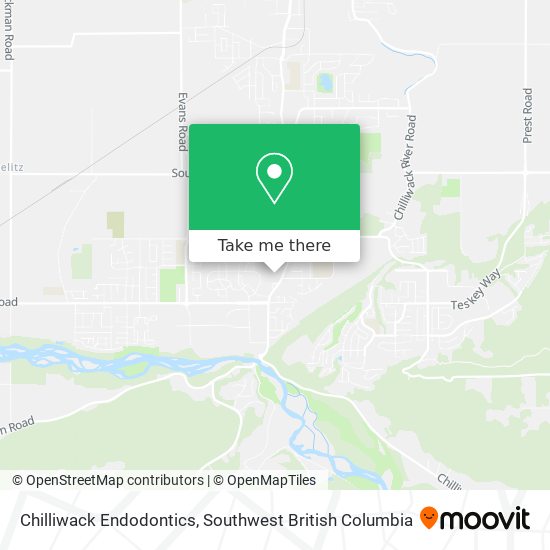 Chilliwack Endodontics map