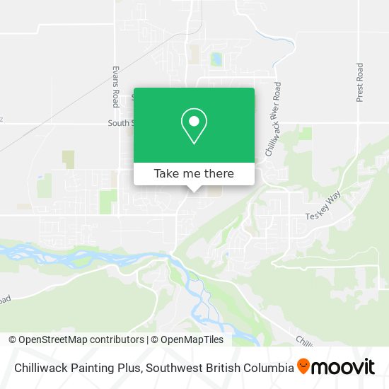 Chilliwack Painting Plus map