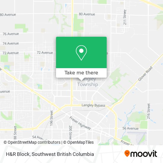 H&R Block map