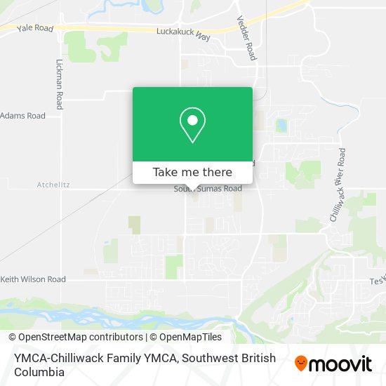 YMCA-Chilliwack Family YMCA map