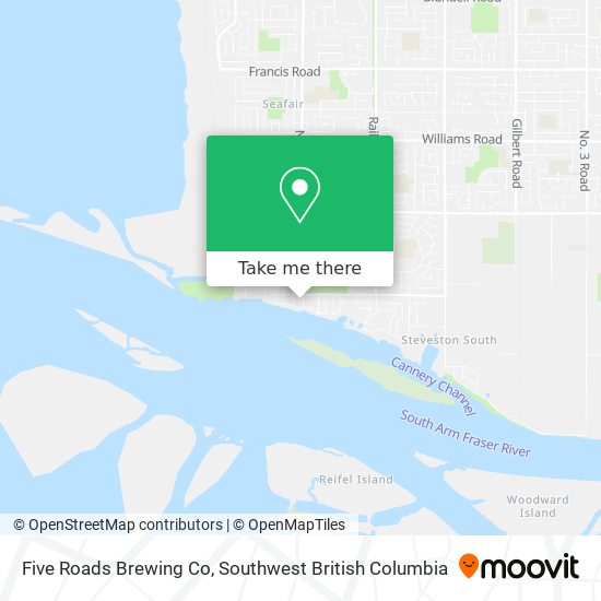 Five Roads Brewing Co map