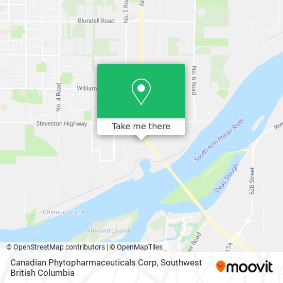 Canadian Phytopharmaceuticals Corp map