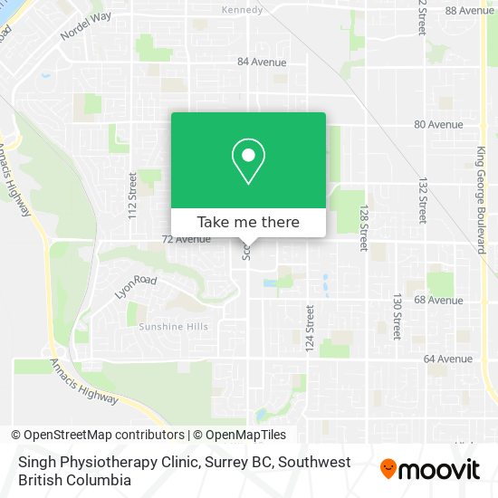 Singh Physiotherapy Clinic, Surrey BC plan