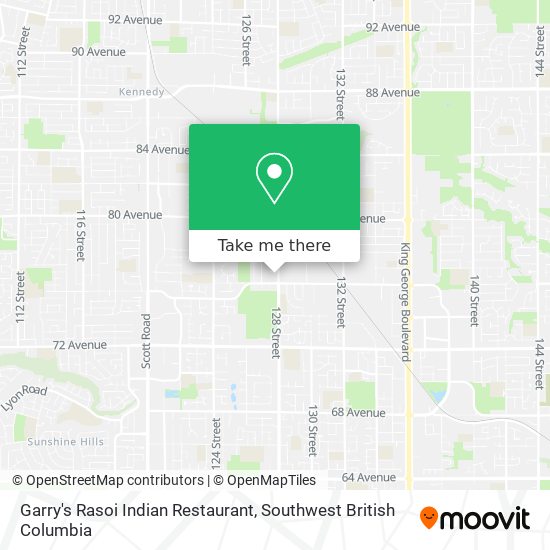Garry's Rasoi Indian Restaurant plan