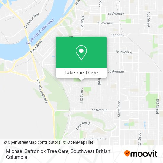 Michael Safronick Tree Care map