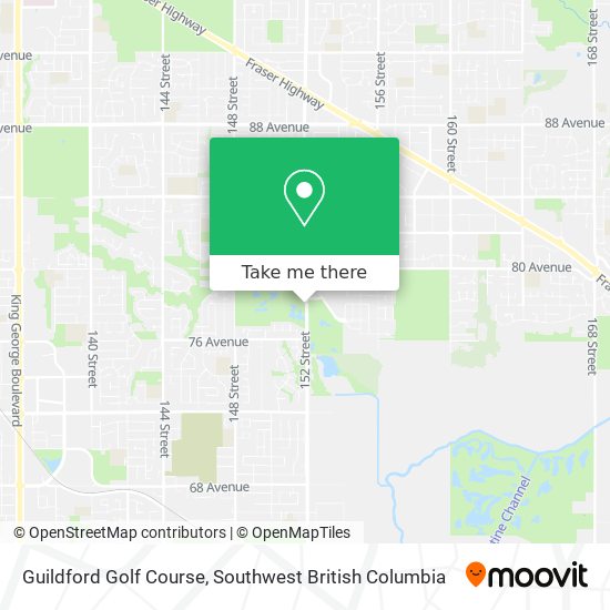 Guildford Golf Course map