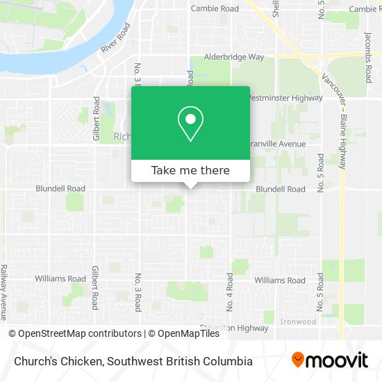 Church's Chicken map