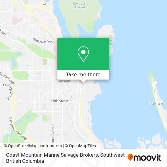 Coast Mountain Marine Salvage Brokers map