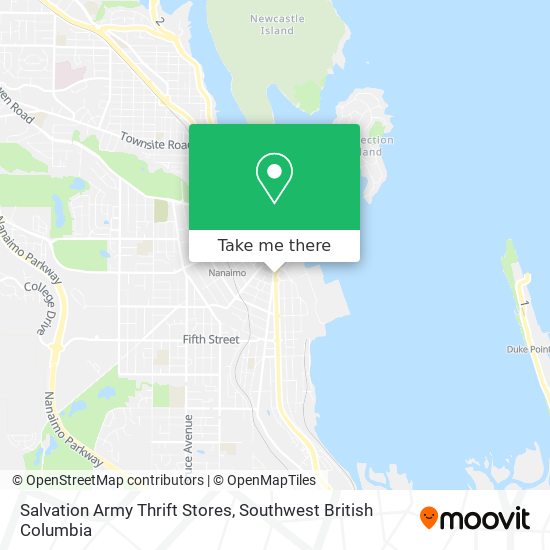 Salvation Army Thrift Stores map