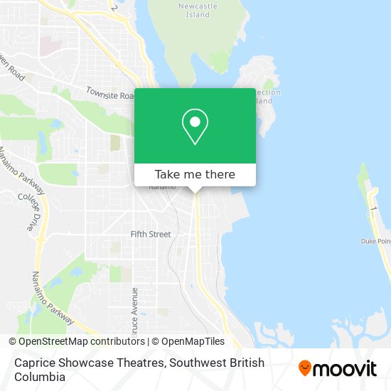 Caprice Showcase Theatres map