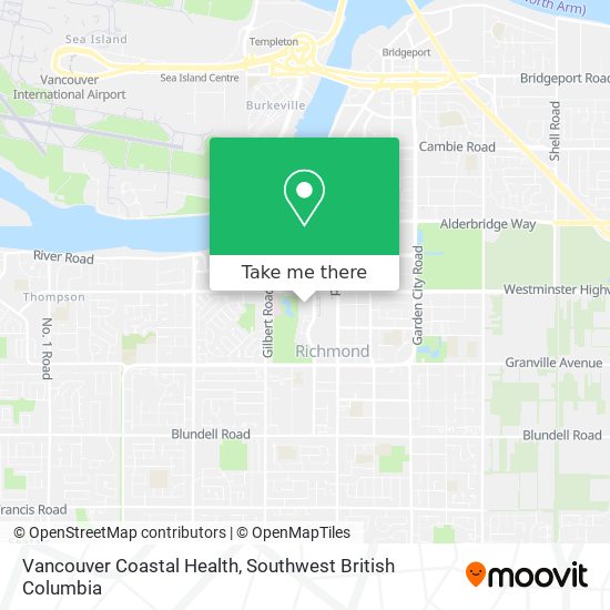 Vancouver Coastal Health map