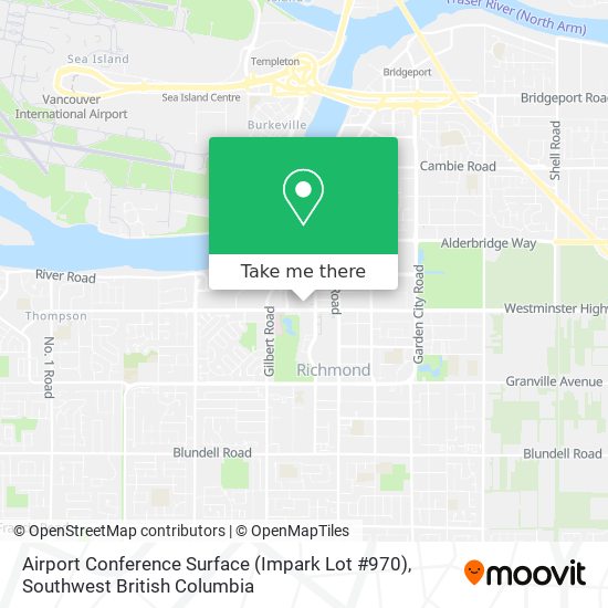 Airport Conference Surface (Impark Lot #970) map