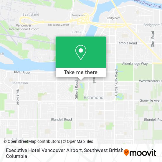 Executive Hotel Vancouver Airport map
