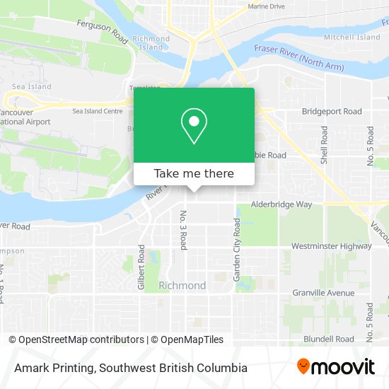 Amark Printing map