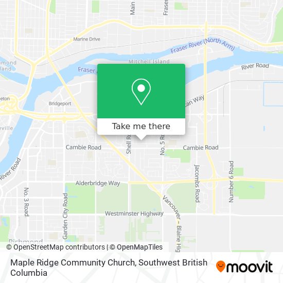 Maple Ridge Community Church map
