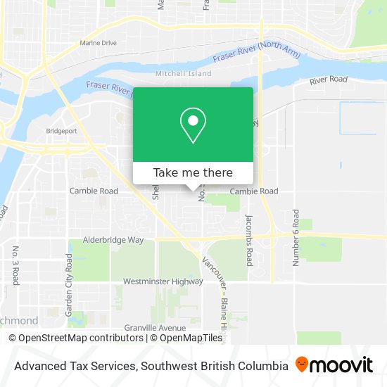 Advanced Tax Services map