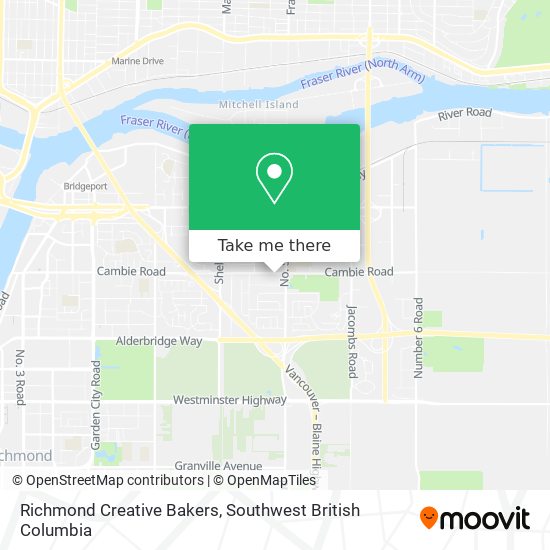 Richmond Creative Bakers map