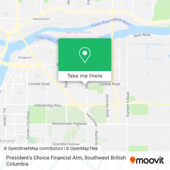 President's Choice Financial Atm map