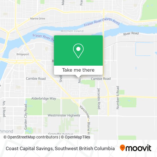 Coast Capital Savings map