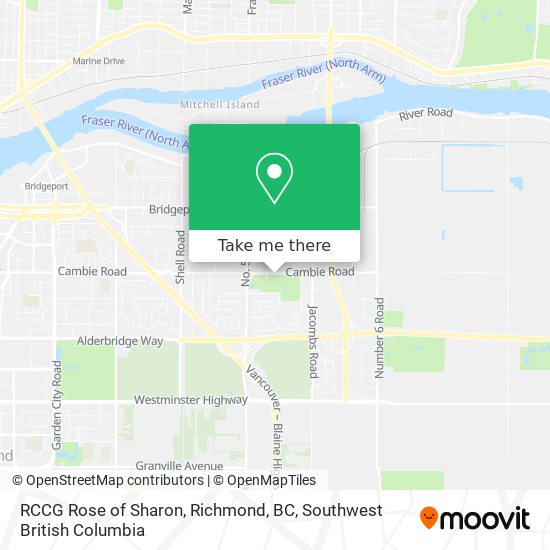 RCCG Rose of Sharon, Richmond, BC map