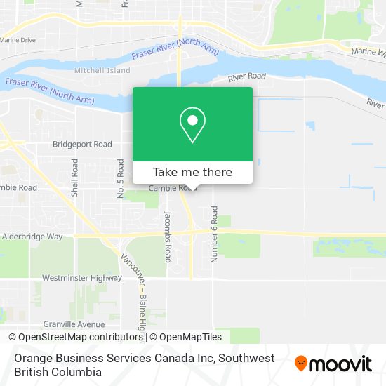 Orange Business Services Canada Inc map