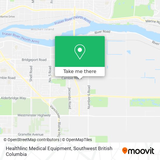 Healthlinc Medical Equipment map