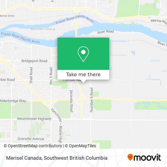 Merisel Canada map