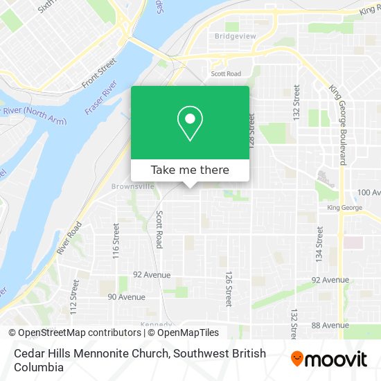 Cedar Hills Mennonite Church map