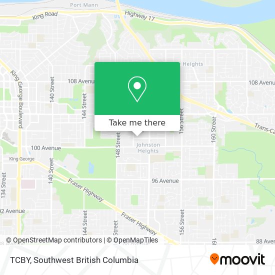 TCBY map