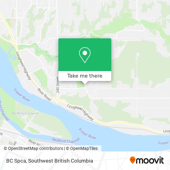 BC Spca map