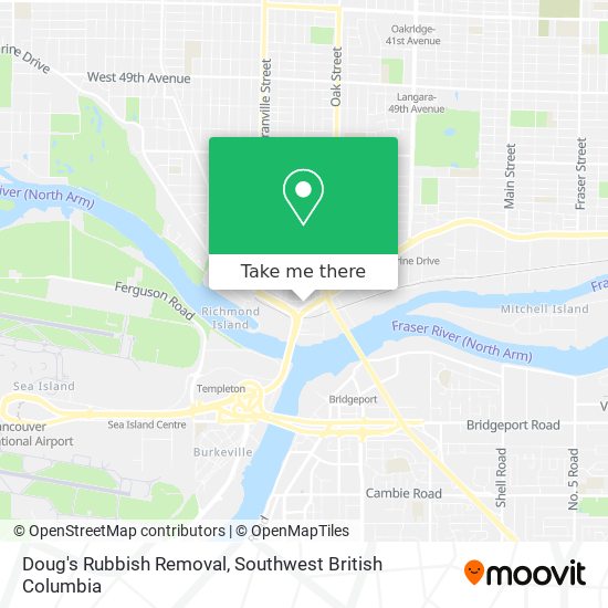 Doug's Rubbish Removal map