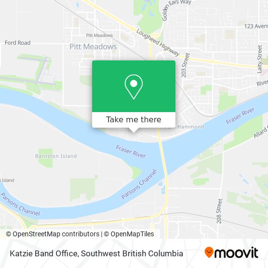 Katzie Band Office map