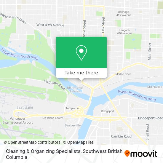 Cleaning & Organizing Specialists map