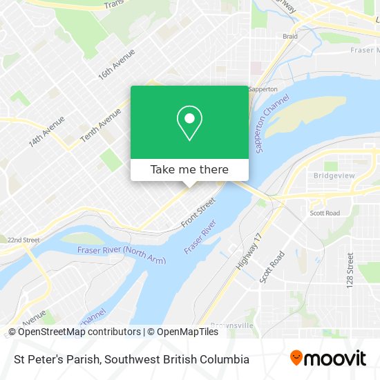 St Peter's Parish map