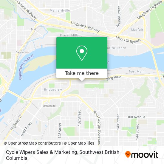 Cycle Wipers Sales & Marketing map