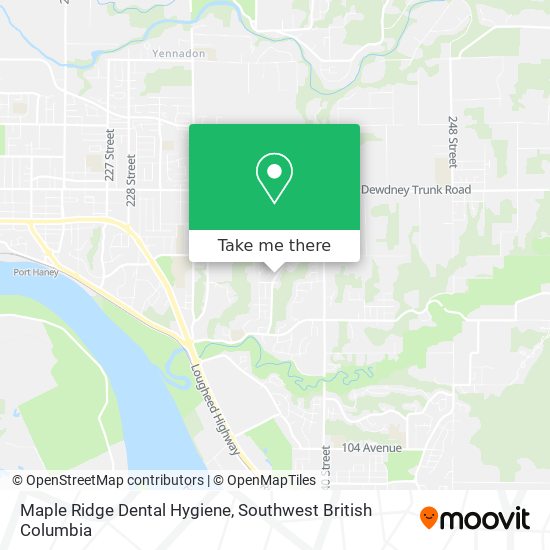 Maple Ridge Dental Hygiene map