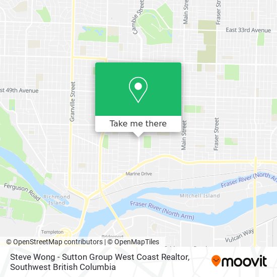 Steve Wong - Sutton Group West Coast Realtor map