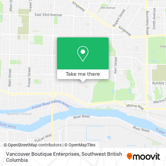 Vancouver Boutique Enterprises map