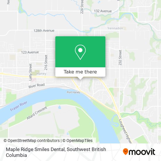 Maple Ridge Smiles Dental map