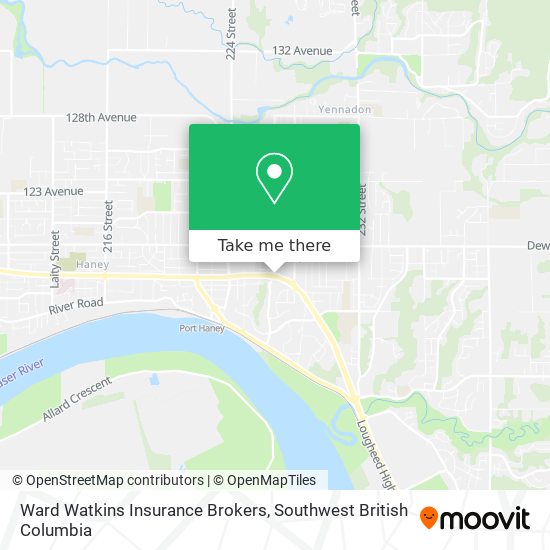 Ward Watkins Insurance Brokers map