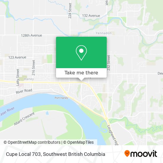 Cupe Local 703 map