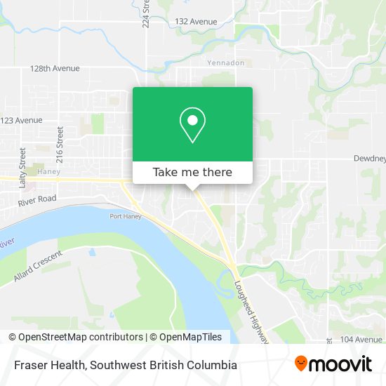 Fraser Health map