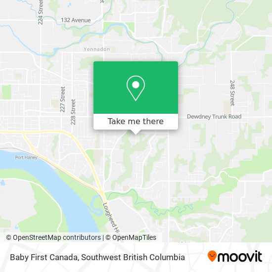 Baby First Canada map