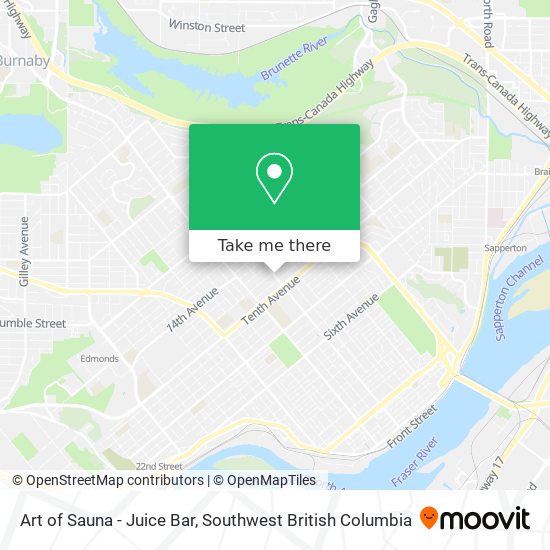 Art of Sauna - Juice Bar map