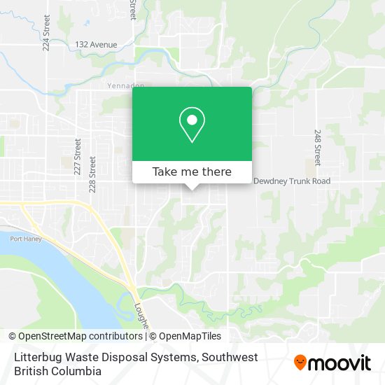 Litterbug Waste Disposal Systems map
